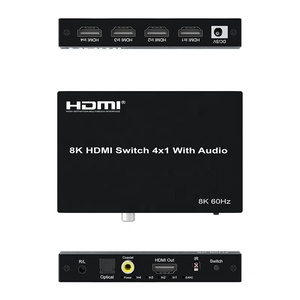 High Quality 8K60Hz 4-in-1 Out HDtv Switcher 4x1 <strong>Video</strong> Splitters &amp; Converters with <strong>Audio</strong> for Computer Set-top Box - Product Image 5