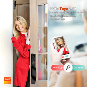 Face Tuya Wifi fotocamera App digitale serratura elettronica impermeabile per interfono Video con codice Smart Lock con Nfc Card chiave - Product Image 5