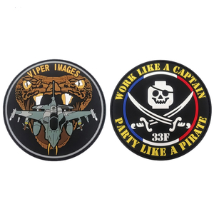 Skull quần áo phù hiệu PVC vá nhà sản xuất khuyến mãi tùy chỉnh 3D thiết kế logo mềm PVC vá hat chiến thuật các bản vá lỗi - Product Image 1