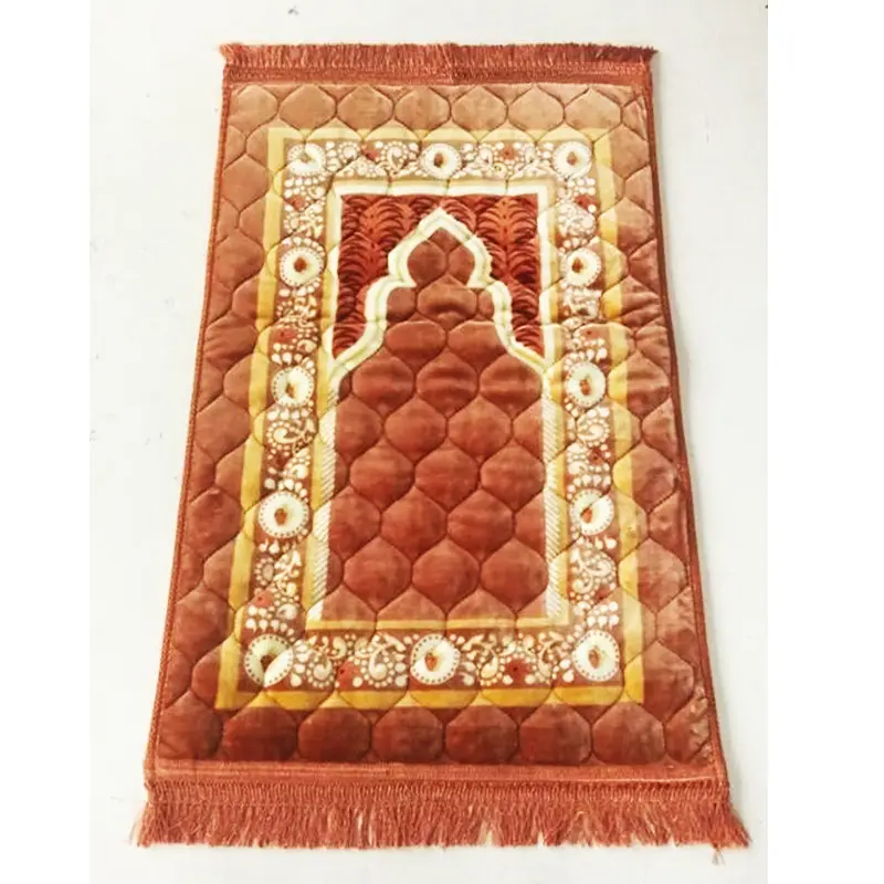 Tapete de oração da igreja turca islâmica rascher, tapete dobrável para casa musculino janamaz personalizado