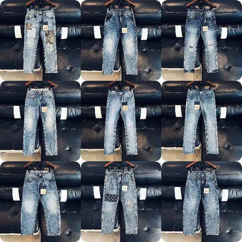 Nueva llegada en 2023 Skinny Fitting Ropa de calle cómoda Ropa súper cómoda Marca Jeans Durable y transpirable Púrpura