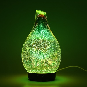 Vendita calda vaso Design diffusore di aromi Smart Cool Mist lampada a Led colorata 120ml diffusore di aromi di olio essenziale ad ultrasuoni in vetro 3D