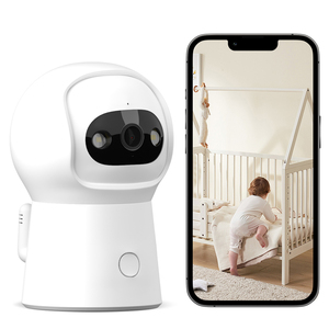 Tuya Smart 4MP HD Monitor de bebé con visión nocturna Sensor CMOS Sleep-Aid Lullabies Soporta tarjeta SD Almacenamiento DE DATOS Detección de llanto