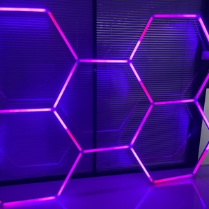Großhandel Custom Safety Fernbedienung Sechseck Beleuchtung RGB LED Arbeits scheinwerfer 12V RGB Licht