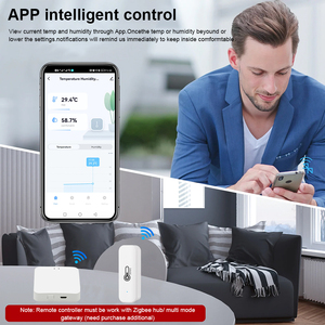 Tuya Zigbee датчик температуры и влажности, термометр, гигрометр, измерение Zigbee, поддержка 3,0 Алекса, Яндекс, контроль Алиса - Product Image 5