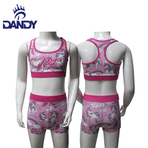 Özel Rhinestone dans kostümü ücretsiz tasarım amigo uygulama giymek sutyen şort eğitim 2 parça Set - Product Image 6