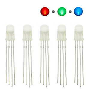 50PCS 5mm full-color <strong>LED</strong> <strong>RGB</strong> red/green/blue <strong>Common</strong> <strong>Cathode</strong>/Anode Four feet transparent highlight color light 5mm diode colorful - Product Image 2