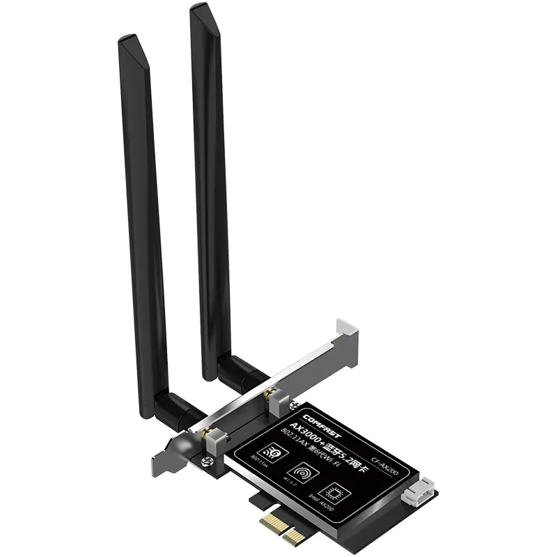 Intel AX200 3000Mbps PCI-E kablosuz adaptör yüksek güç WiFi6 kablosuz ağ adaptörü