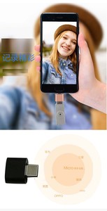 适用于Macbook Pro小米mi 10迷你USB适配器C型OTG电缆转换器的USB C型OTG适配器快速USB 2.0至C型适配器 - Product Image 5