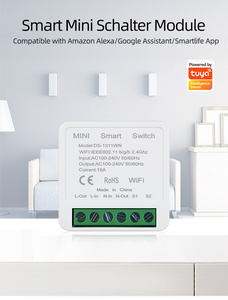 Tuya 16A Wi-Fi Мини DIY умный переключатель 1 способ управления умным домом Модуль Автоматизации через Alexa Google Home умная жизнь приложение - Product Image 3