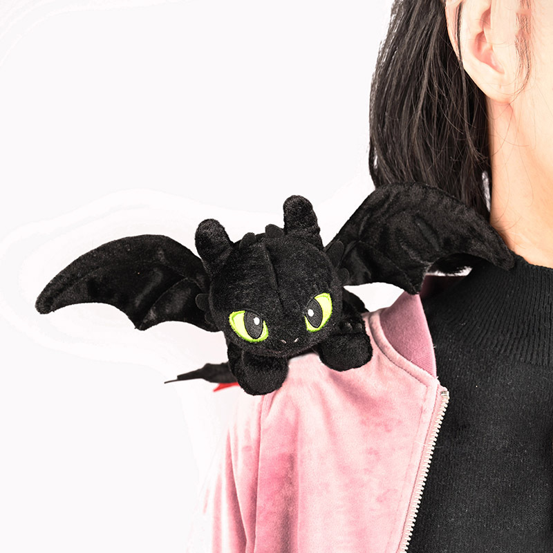Poupée suspendue à l'épaule en peluche cool, 9cm, fureur nocturne