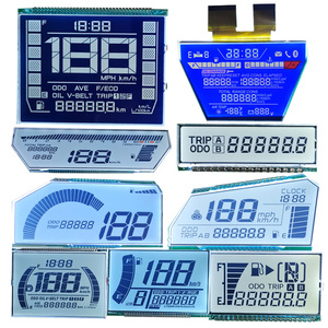 Tn Htn Stn Fstn Va LCD-Bildschirm Benutzer definierte Größe Digital Numeric Monochrome 7 Segment Benutzer definierte Anzeige LCD für Tachometer Motorrad - Product Image 2