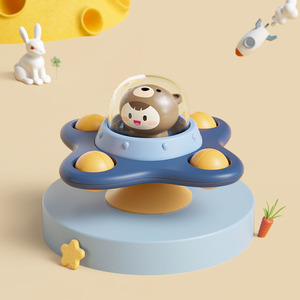 Eğitici oyuncaklar çocuk erken yemek sandalyesi banyo oyuncakları yumuşak silikon su geçirmez toz vantuz Spinner bebek oyunları - Product Image 6