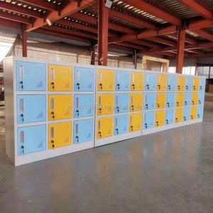金属製ロッカーキャビネット専門メーカー工場卸売頑丈な15コンパートメントスタッフロッカールームワードローブクローゼット