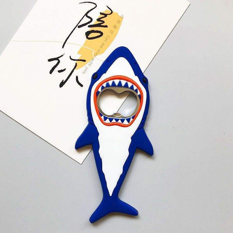 Ouvre-bouteille requin bleu