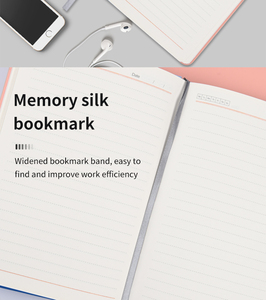 Customization Leather <strong>Notebook</strong> with <strong>Memo</strong> Writing Pad Pape with Memory Silk Bookmark <strong>Notepad</strong> - Product Image 6