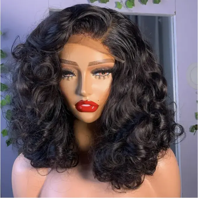 12A Raw Indian Hair Hd Lace Frontal Wig Super Double Drawn Vietnamese Hair Wig Raw Burmese Curly Wigs Human Hair Lace Frontal