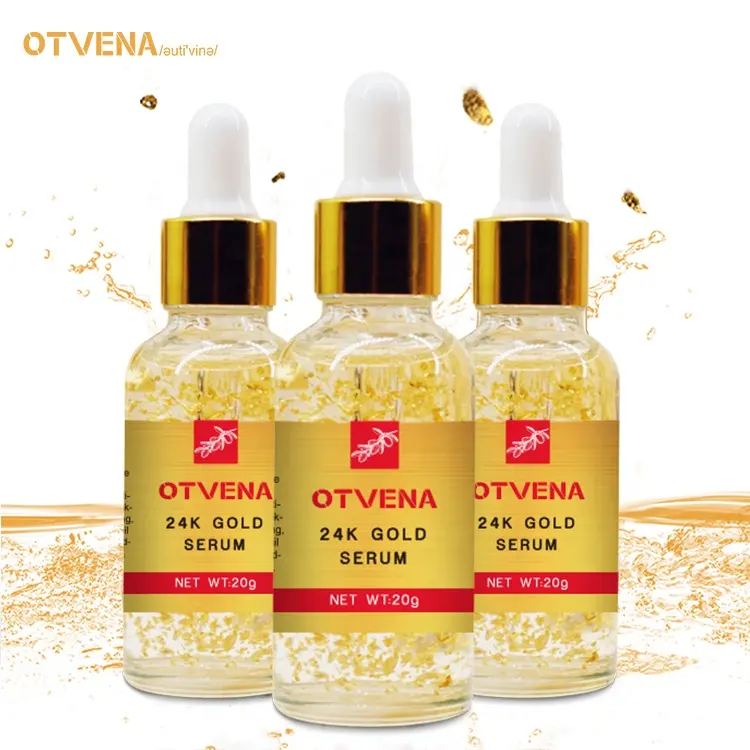 OTVENA Beauty Products Whitening Vitamin C 24k Gold Face Serum Private Label