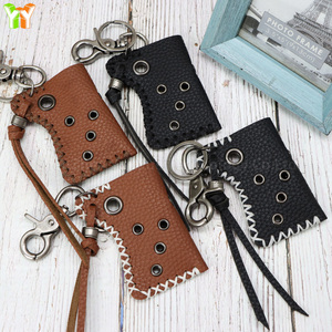 Yy Túi Da Bật Lửa phong cách punk cổ điển nhẹ tay áo bảo vệ Bật lửa cắm trại ngoài trời phụ kiện quà tặng sinh nhật nam - Product Image 1