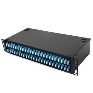 LC 48 puertos 96 Core adaptador de carga Pigtail fibra óptica Patch Panel 2U 19 pulgadas caja de terminales UPC red de distribución de fibra óptica - Product Image 1