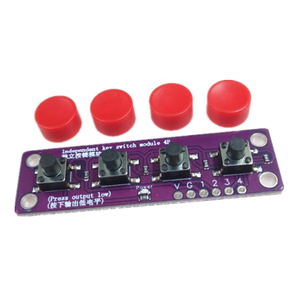 Berühren Sie das Vier-Tasten-Schalter modul, das mit dem Sensor Raspberry PI 51 MCU Suite der Entwicklungs platine kompatibel ist