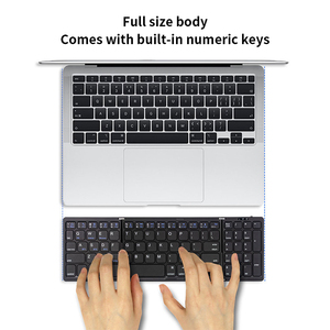 複数のシステムに対応可能フルサイズトリプル折りたたみ式キーボードコンピュータ小型ワイヤレスBluetoothキーボード - Product Image 4