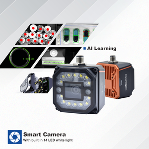 Cámara inteligente Ethernet con sensor de visión AI compacto de 5MP para medición de conteo de piezas de alta velocidad