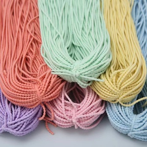 MYLULU in Stock Factory <strong>Elastic</strong> <strong>String</strong> Custom 2/2.5/3MM Polyester Colorful Round Braid <strong>Elastic</strong> Cord Rope Band for Garment - Product Image 3