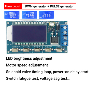 Generatore PWM ad alta potenza modalità impulso Dimming modulo di controllo della velocità regolabile ciclo di ritardo PP2 Drive LED carico del motore - Product Image 2