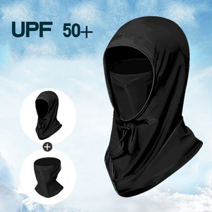 夏季冰丝防紫外线定制全脸男女防晒弹力面膜帽子套装 - Product Image 4