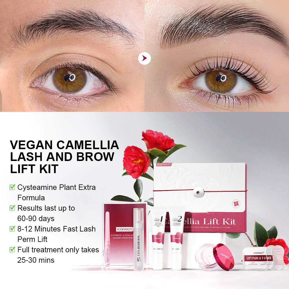 Kit de elevación de pestañas y cejas de extracto de planta de Camelia IK22006