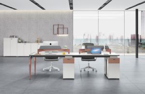 Escritorios modernos para estación de trabajo, mesa de oficina, escritorio de oficina Modular Simple de madera, mesa de ordenador con estantes de almacenamiento - Product Image 5