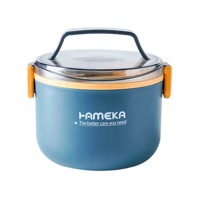 Lunch box portatile per ufficio per adulti contenitore per alimenti isolato per bambini riutilizzabile a strato singolo contenitore per il pranzo resistente al calore