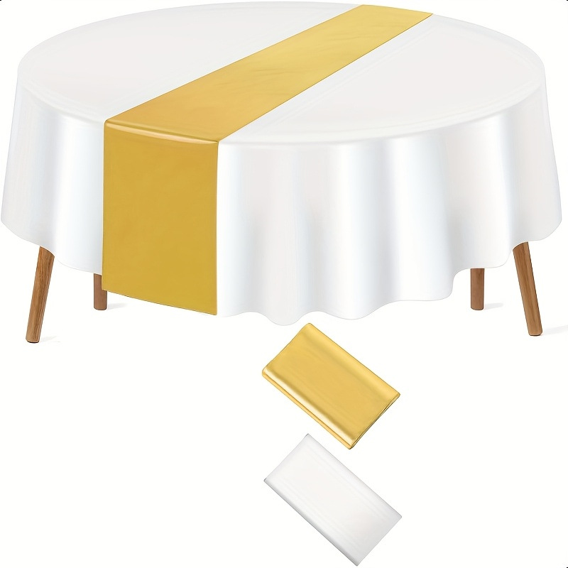 8 Nappe ronde blanche