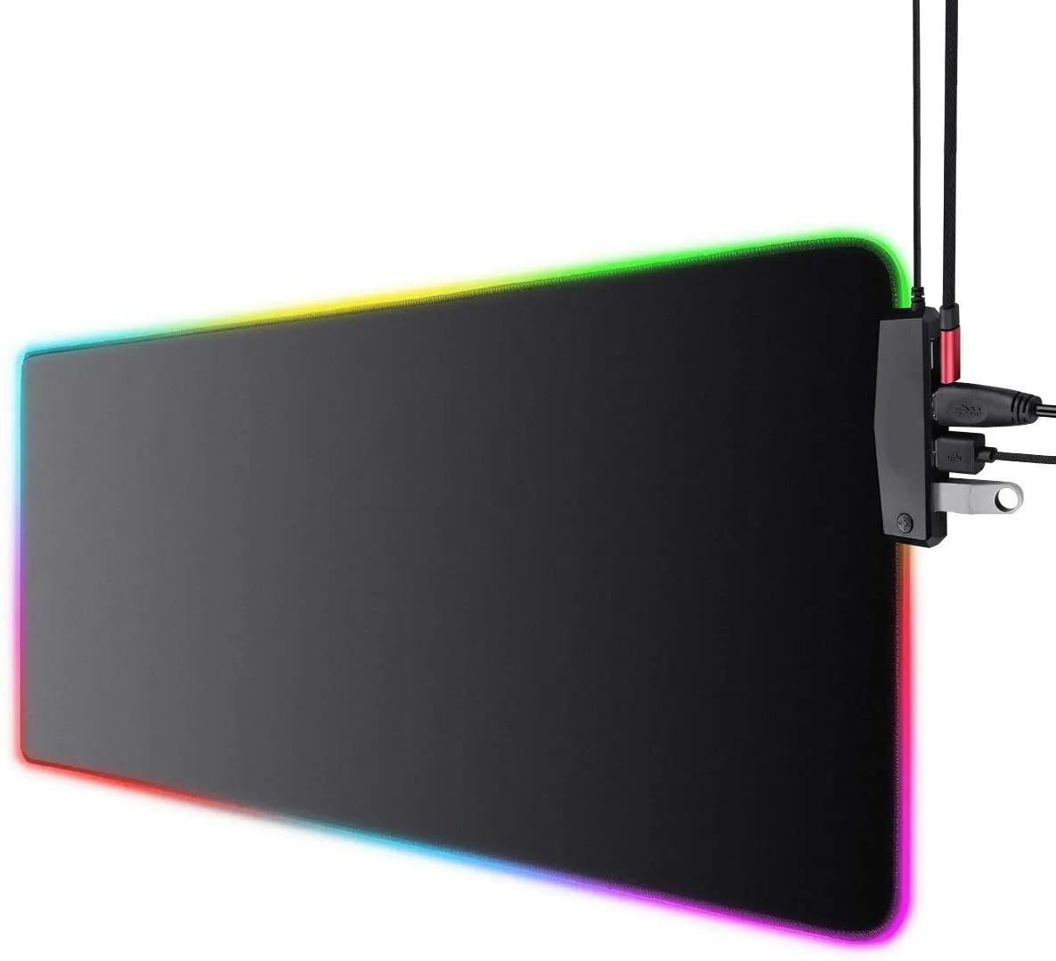 Cetak Logo Kustom Tikar Tetikus Gaming RGB Antiair dengan 4 Alas Tetikus USB Alas Tetikus