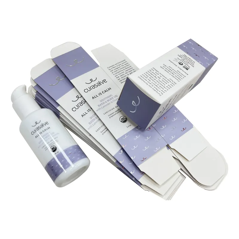 Caixa de embalagem dobrável metálica, caixas de embalagem personalizada para medicina e embalagens de cosméticos
