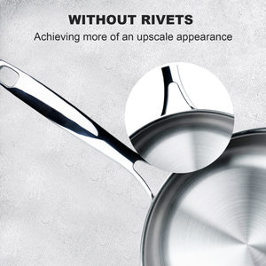 Hot Bán Chuyên Nghiệp 3.5Mm Dày Chất Lượng Cao Chảo Phụ Kiện Nhà Bếp Thép Không Gỉ Không Tráng 28Cm Vòng Khuấy Chảo - Product Image 4