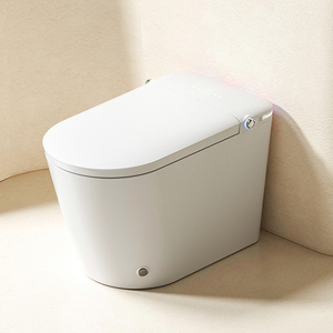 Seramik sağlık gereçleri banyo Wc otomatik bide tek parça tuvalet kase uzaktan kumanda ile akıllı tuvalet - Product Image 1