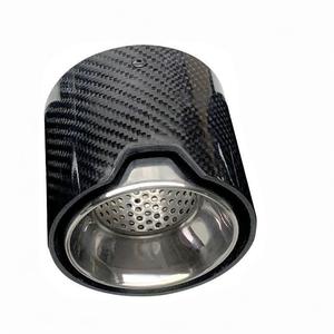 M3/M4 MP stil karbon fiber egzoz İpuçları BMW G80 G81 G82 G83 parlak krom/siyah/yanmış mavi/altın egzoz Tailpipe İpuçları - Product Image 1