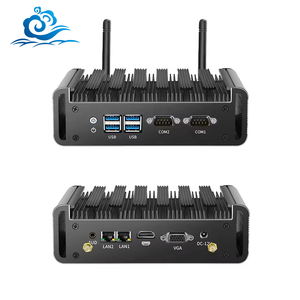 Mini PC industrial con i7 5500U 8G DDR3 RAM 128G SSD WIFI Linux 2 LAN 2 RS232 Computadora de tabletas resistente industrial sin ventilador - Product Image 1