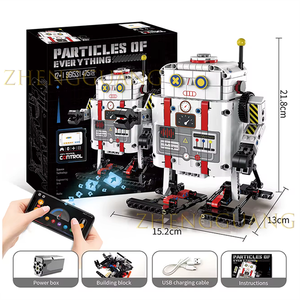 Zhengguang Lekstick pädagogisches STEAM STEM-Lekstickprogrammierung niedliche weiße Roboter intelligente App-Steuerung 475-teiliges Baustein-Lekstick-Set - Product Image 6