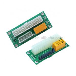 Dual PSU Power Supply Sync <strong>Adapter</strong> Add2psu ATX <strong>24Pin</strong> To 4pin Mo-lex Synchronous Connector Riser Cable - Product Image 1