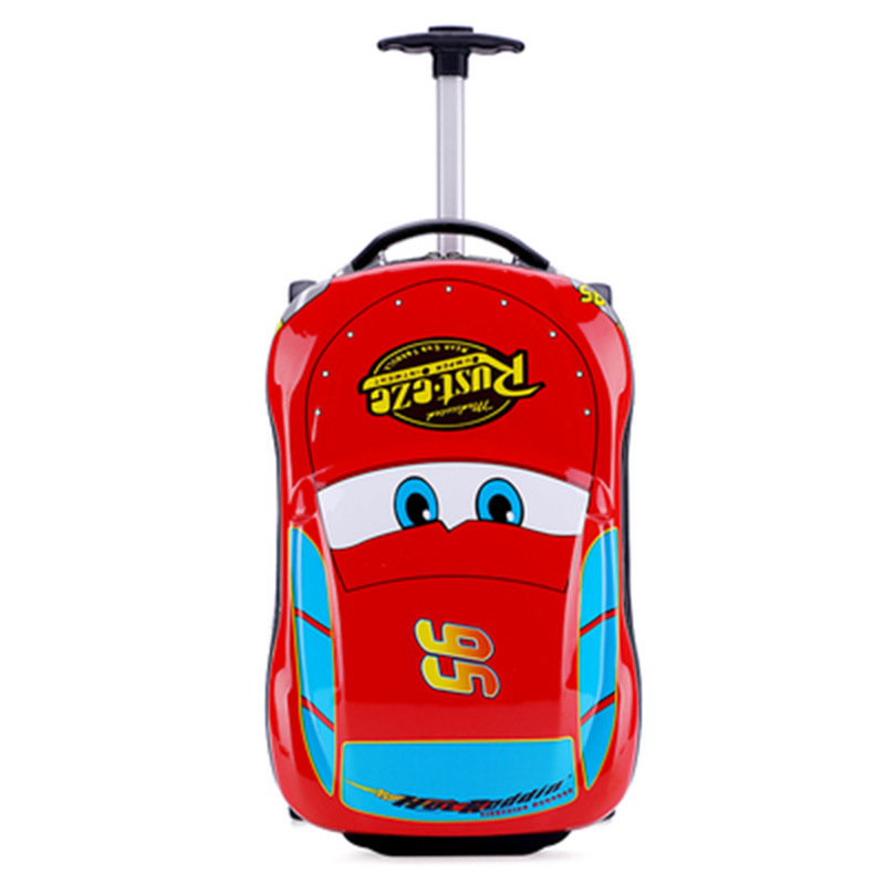 equipaje de coche rojo