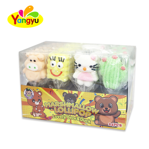 Hot bán bán buôn mềm trái cây có hương vị nhiều màu marshmellow <span class=keywords><strong>Lollipop</strong></span> Halal kẹo ngọt - Product Image 3