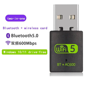 600M Dual-Band Wireless <strong>Network</strong> Card Drive Free 5G High Speed <strong>Computer</strong> Receiver Usb Blue-tooth5.0 <strong>Wifi</strong> 2-In-1