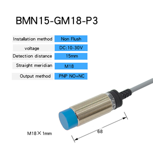 M18 <strong>inductive</strong> 3wire/2 wire <strong>proximity</strong> <strong>sensor</strong> PNP NO/NC 8mm /12mm <strong>proximity</strong> <strong>sensor</strong> 24V - Product Image 2