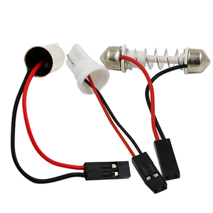 Araba için T10 adaptörü Led ışık Led Panel dur lamba ampulü bağlayıcı T10 Ba9s T4w Festoon pembe bağlayıcı tel kablolar - Product Image 1