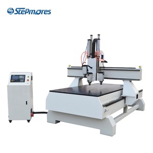 <strong>Multi</strong> <strong>Function</strong> 3 Spindles Wood <strong>CNC</strong> Cutting Machine Furniture Panels Cutting 1325 - Product Image 4