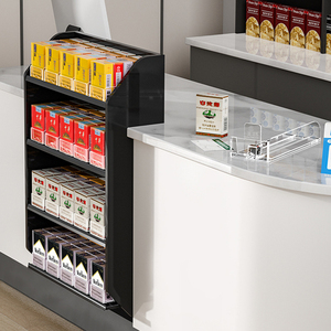 <strong>Automatic</strong> Adjustable Spring <strong>Loaded</strong> Cigarette Tobacco Pack Rack Cabinet Display Magnetic Divider Tray <strong>System</strong> <strong>Shelf</strong> Divider Pusher - Product Image 5