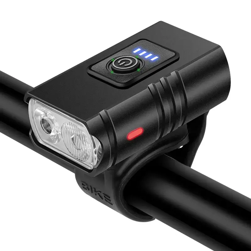 Howlighting lampe de poche LED USB Rechargeable torche en alliage d'aluminium arrière vélo phare 2X T6 avant vélo lumière